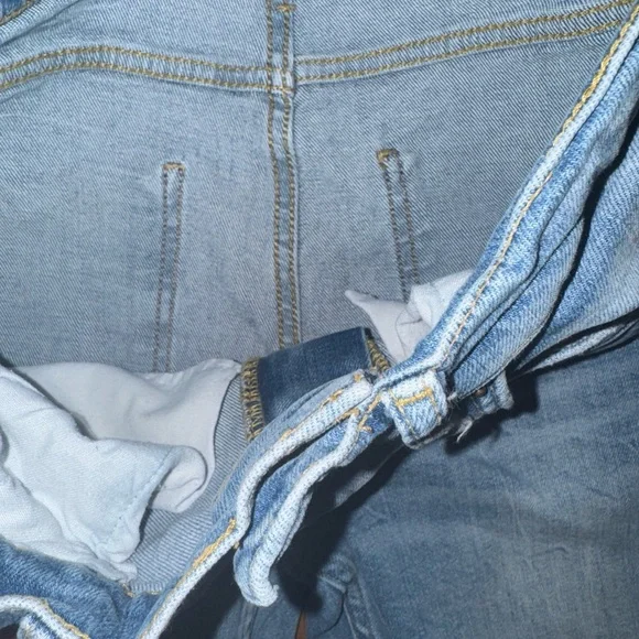 Zara Women's Size 4 Blue Skinny Leg Distressed Medium Wash Cotton Blend Jeans - Picture 8 of 15